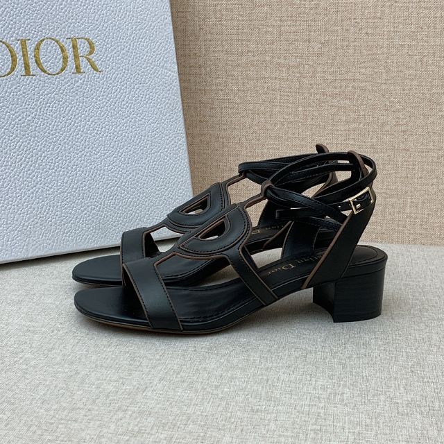 Dior original lambskin 45mm heel sandal DS0117