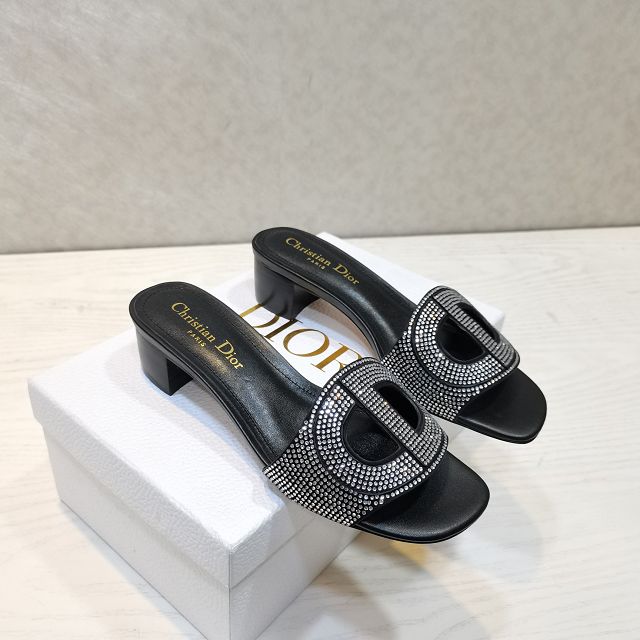 Dior orignal calfskin heeled slide DS0153