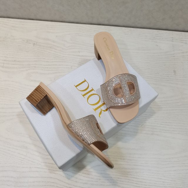 Dior orignal calfskin heeled slide DS0153
