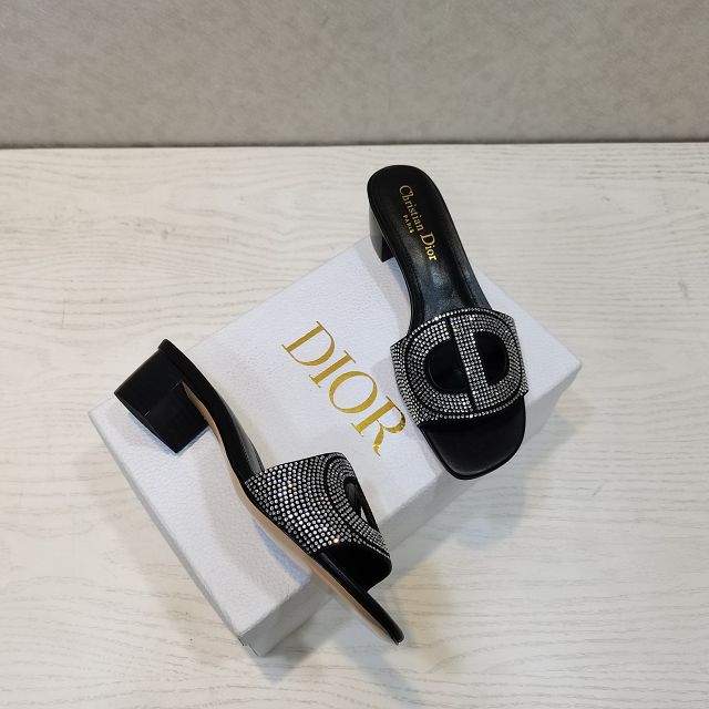 Dior orignal calfskin heeled slide DS0153