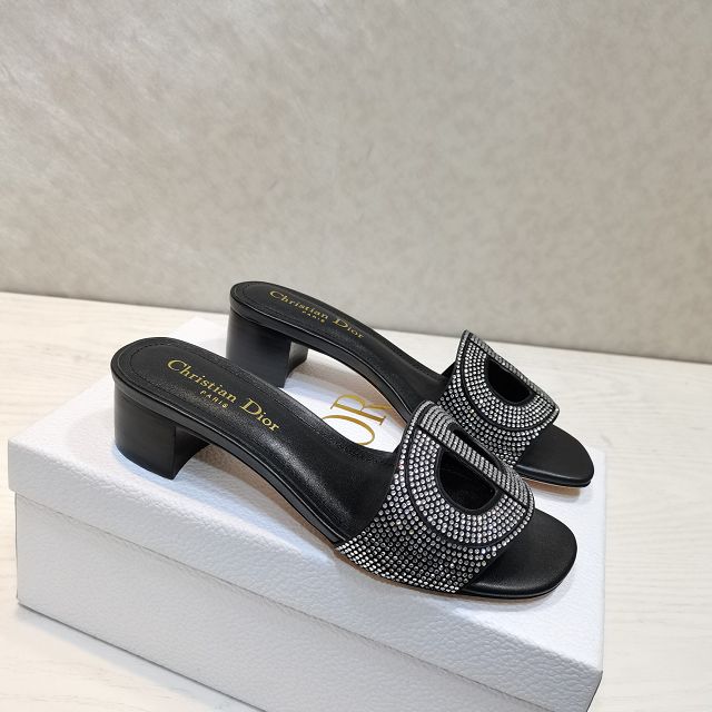 Dior orignal calfskin heeled slide DS0153