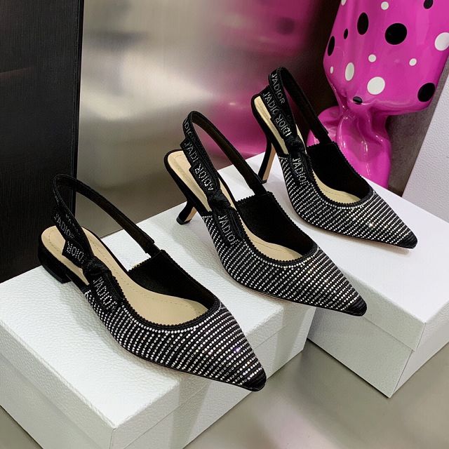 Dior orignal cotton pump DS0204 black