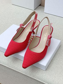 Dior orignal cotton pump DS0205 red