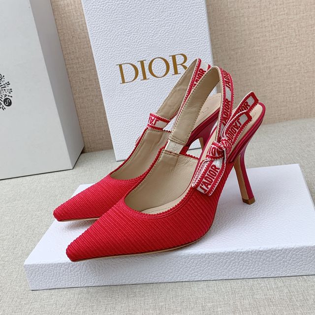 Dior orignal cotton pump DS0205 red