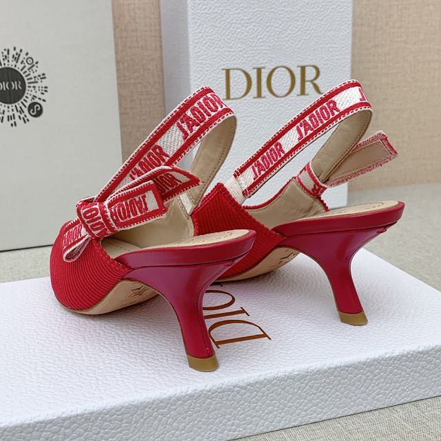 Dior orignal cotton pump DS0205 red