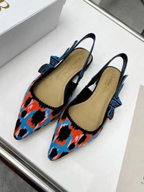 Dior orignal cotton pump DS0206 orange&blue