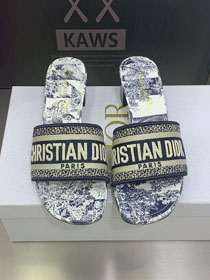 Dior orignal cotton heeled slide DS0169