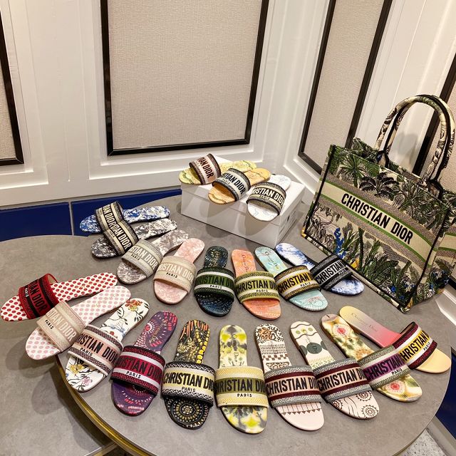 Dior orignal cotton slide DS0187