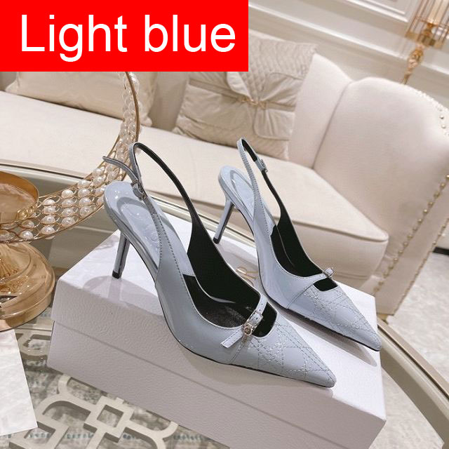Dior orignal patent calfskin 85mm sandal DS0193