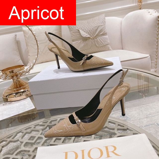 Dior orignal patent calfskin 85mm sandal DS0193