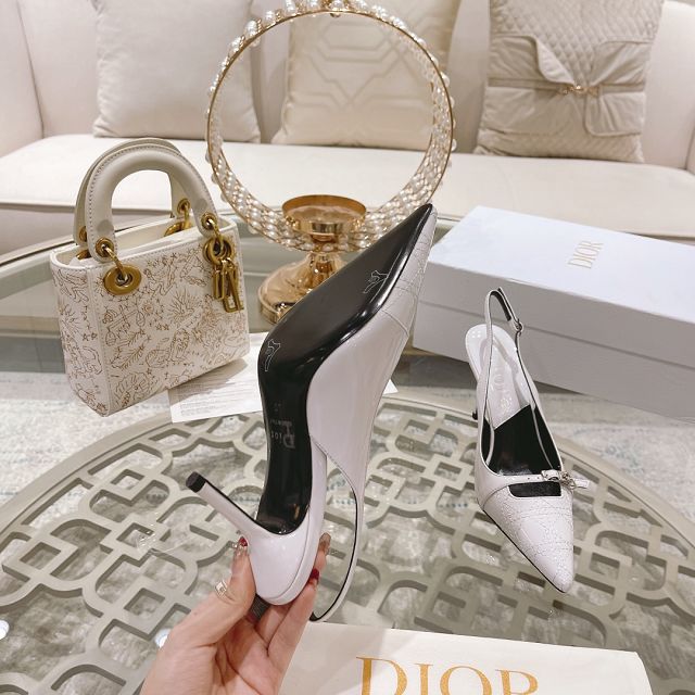 Dior orignal patent calfskin 85mm sandal DS0193