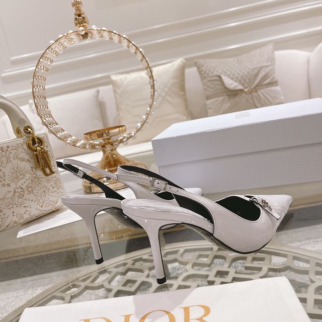 Dior orignal patent calfskin 85mm sandal DS0193