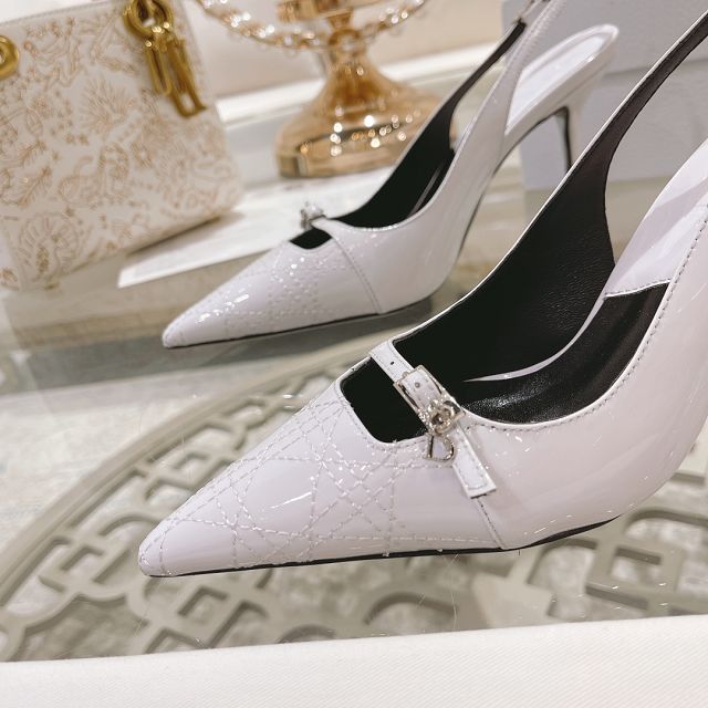 Dior orignal patent calfskin 85mm sandal DS0193
