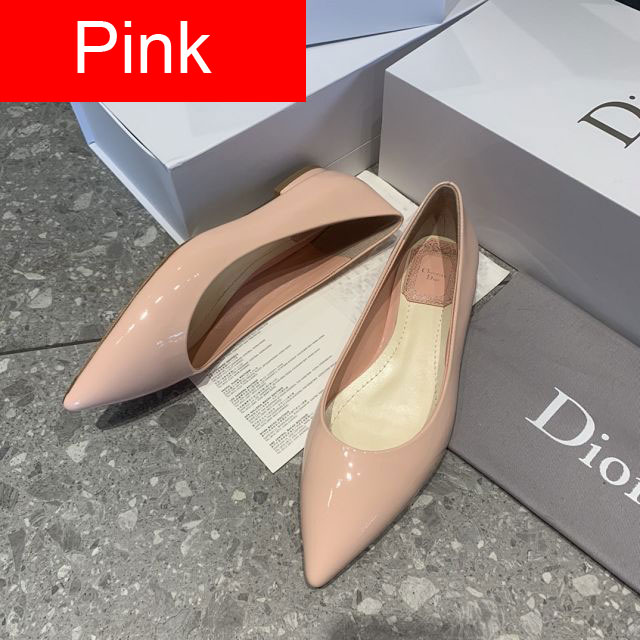 Dior orignal patent calfskin flat DS0207