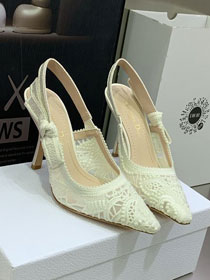 Dior orignal cotton pump DS0232 white