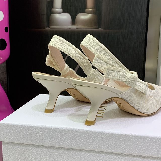Dior orignal cotton pump DS0232 white