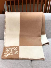 Hermes original cashmere blanket HB079 apricot