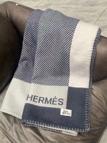 Hermes original wool riviera blanket HB081 grey