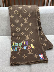 Louis vuitton original wool blanket LVB073 coffee