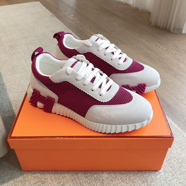 Hermes knit&suede bouncing sneaker HS0124