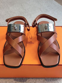 Hermes calfskin ines sandal HS0144