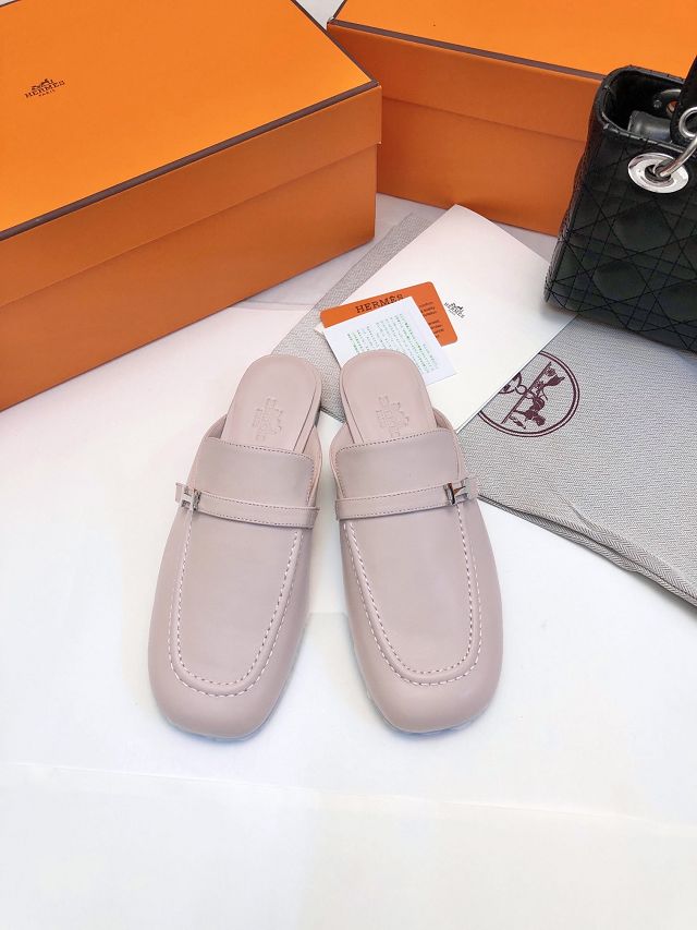 Hermes calfskin lena mule HS0158