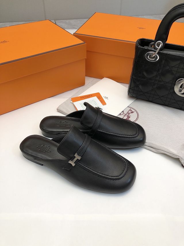 Hermes calfskin lena mule HS0158