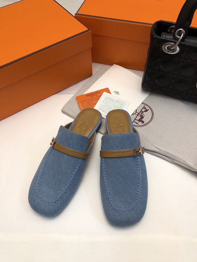 Hermes calfskin lena mule HS0158