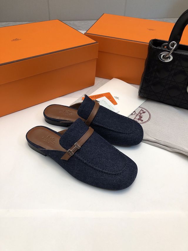 Hermes calfskin lena mule HS0158