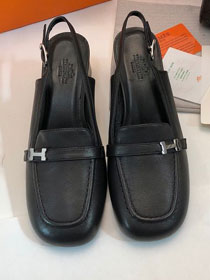 Hermes calfskin slingback HS0157