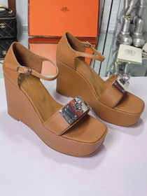 Hermes epsom calfskin 90mm sandal HS0162