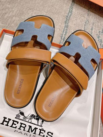 Hermes canvas chypre sandal HS0169