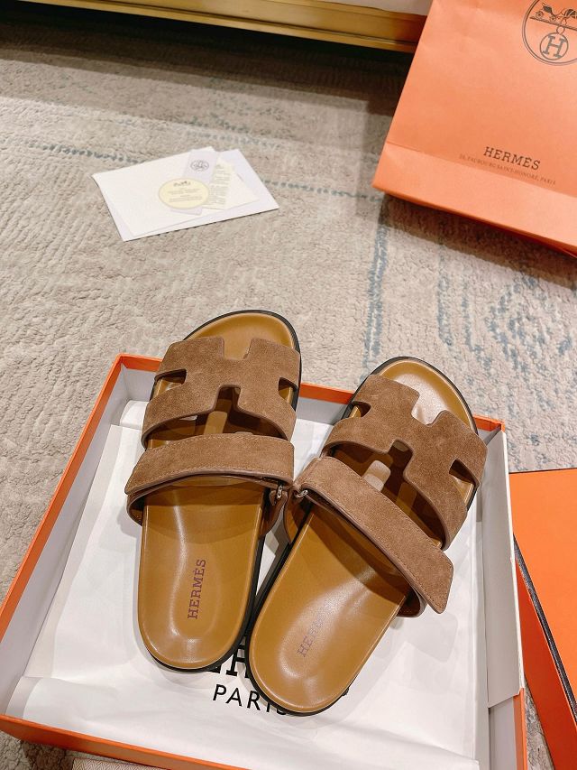 Hermes suede chypre sandal HS0170