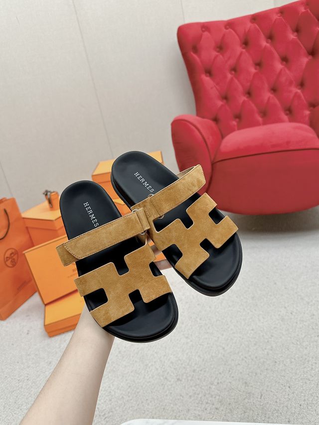 Hermes suede chypre sandal HS0170