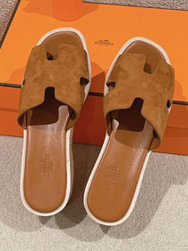 Hermes suede eze 70mm sandal HS0181