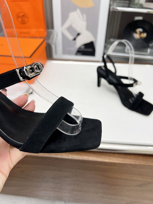 Hermes suede glamour 75mm sandal HS0161
