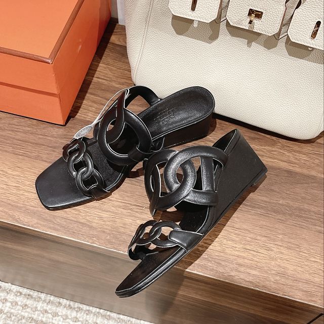 Hermes calfskin extra 70mm sandal HS0192	