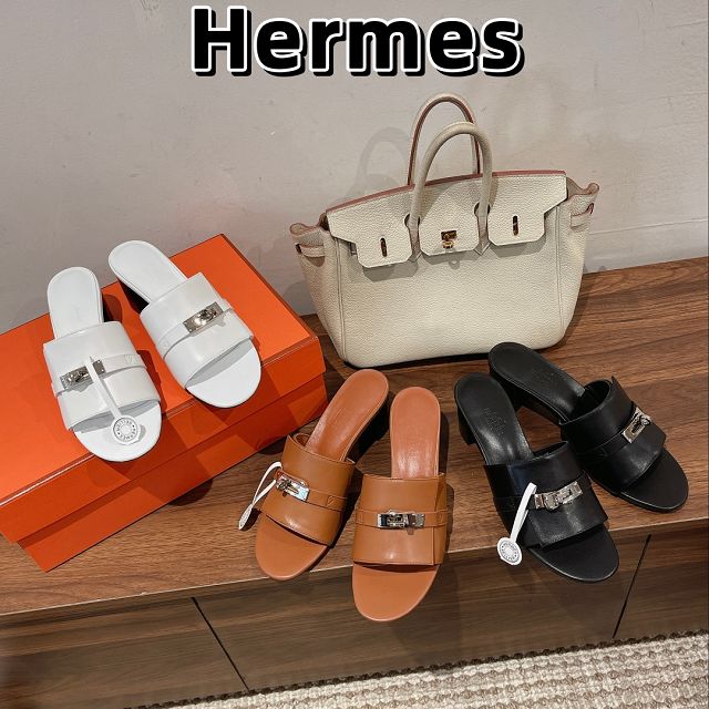 Hermes calfskin gigi 50mm sandal HS0193