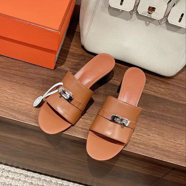 Hermes calfskin gigi 50mm sandal HS0193