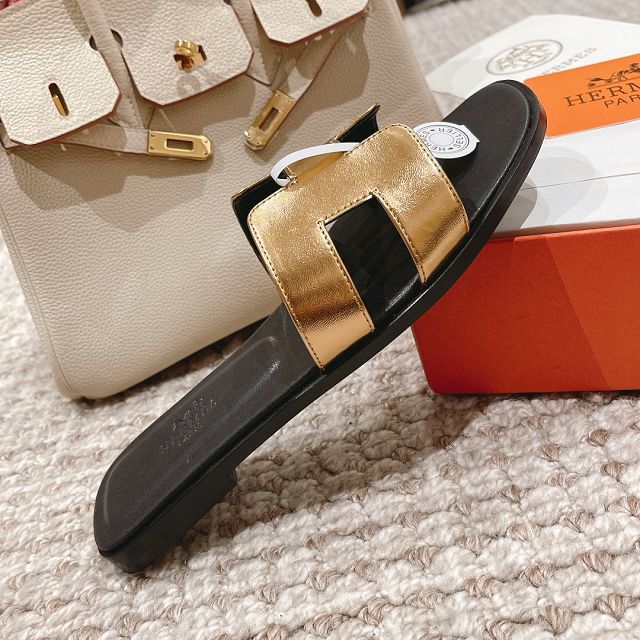 Hermes calfskin oran sandal HS0204