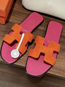 Hermes suede oran sandal HS0207