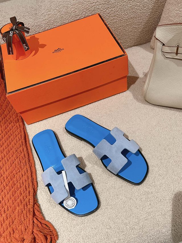 Hermes suede oran sandal HS0213