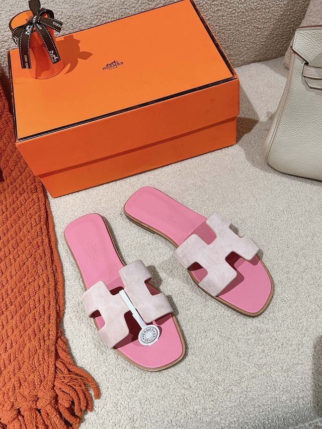 Hermes suede oran sandal HS0213