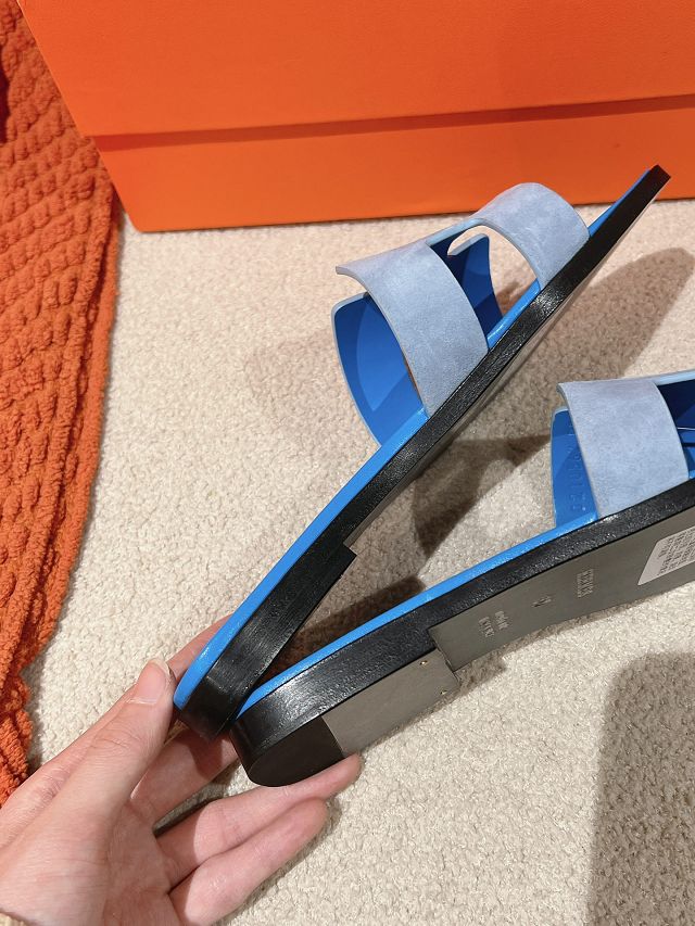 Hermes suede oran sandal HS0213