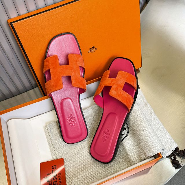 Hermes suede oran sandal HS0213