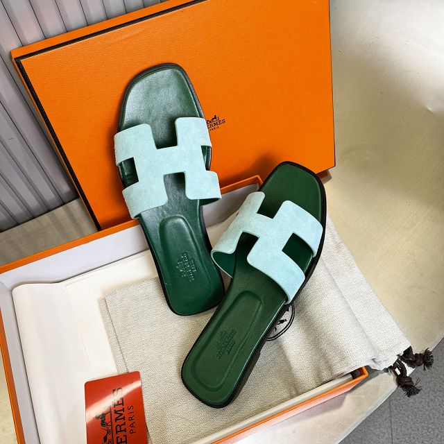 Hermes suede oran sandal HS0213