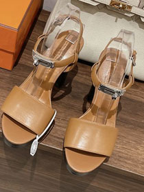 Hermes calfskin 110mm sandal HS0245