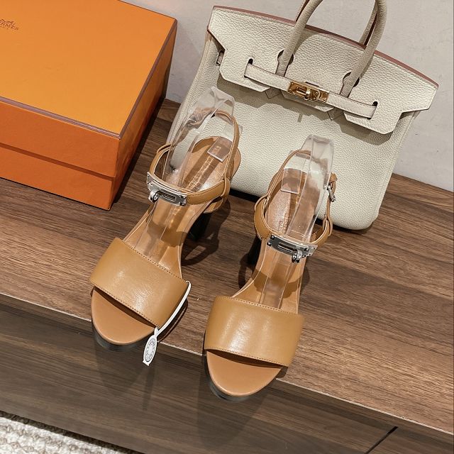 Hermes calfskin 110mm sandal HS0245