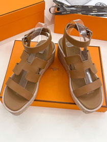 Hermes calfskin 60mm sandal HS0259