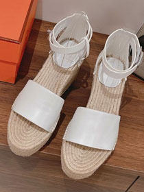 Hermes calfskin 85mm espadrille HS0247